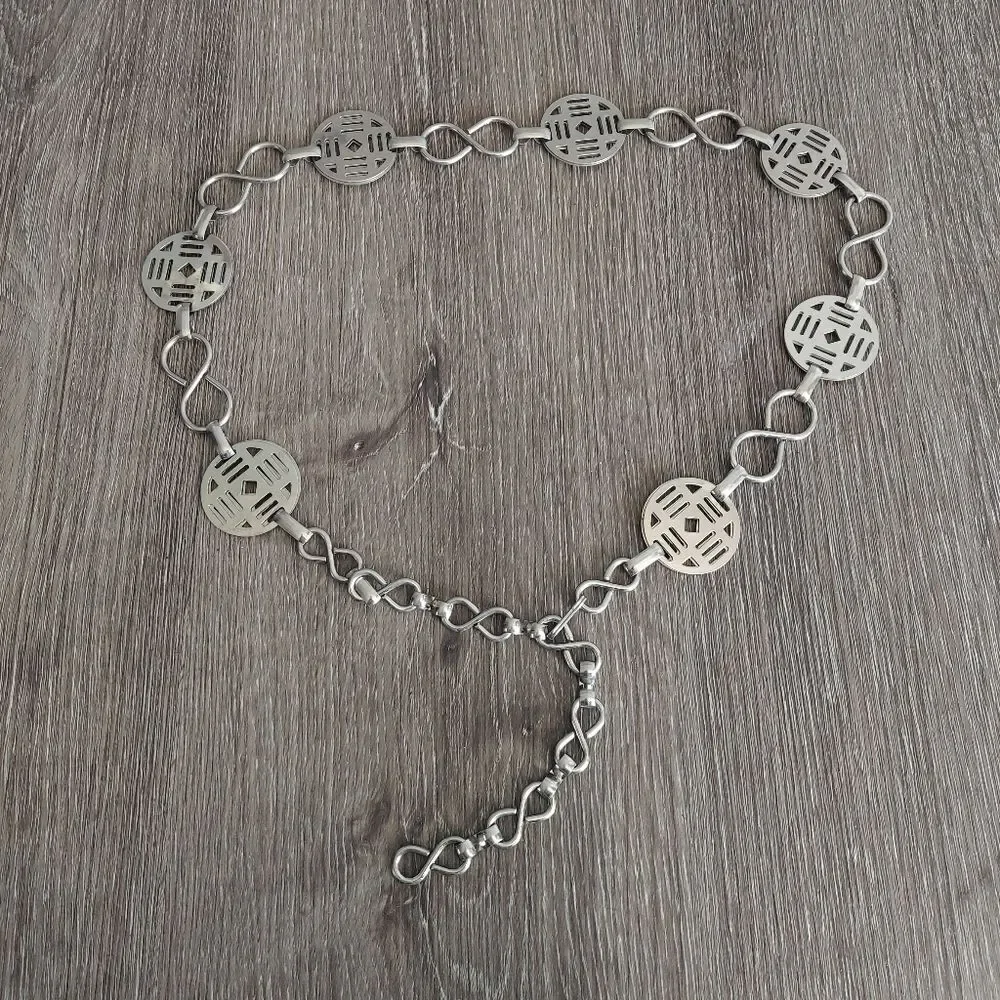 Silver Chain Link Waist Belt 37.5